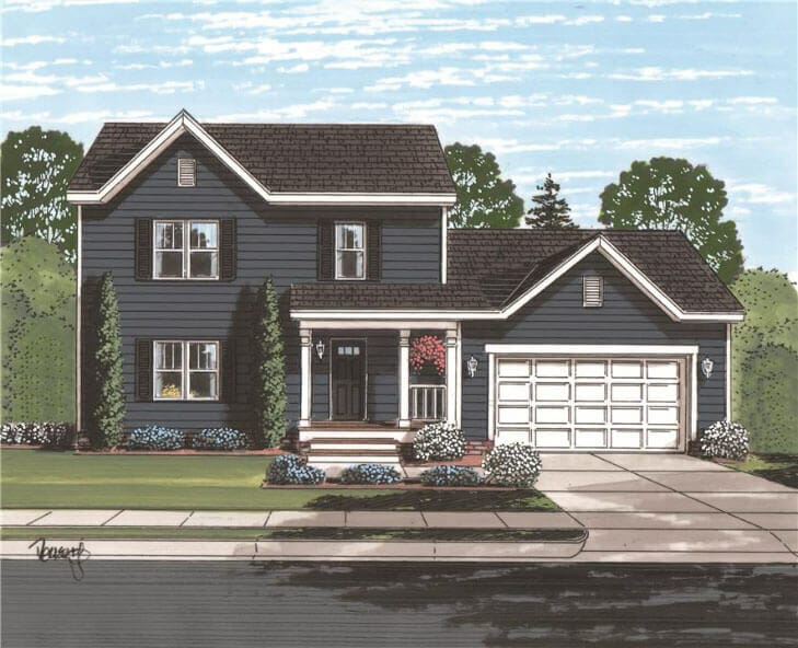 The Cape Charles Floor Plan - Front of Home